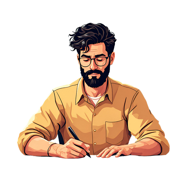 Simple Writer Picture Download Ai Generated, Writing, Writer. Royalty-Free Stock Illustration ...