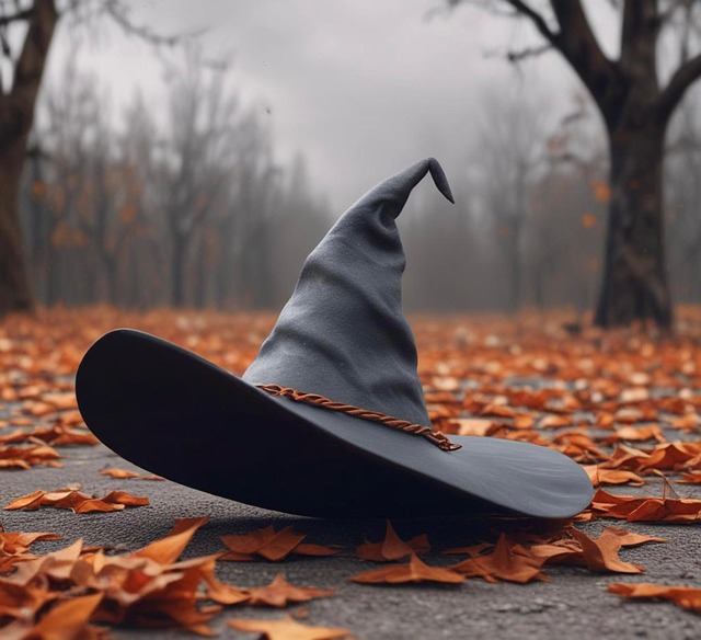 Free ai generated witch hat halloween illustration