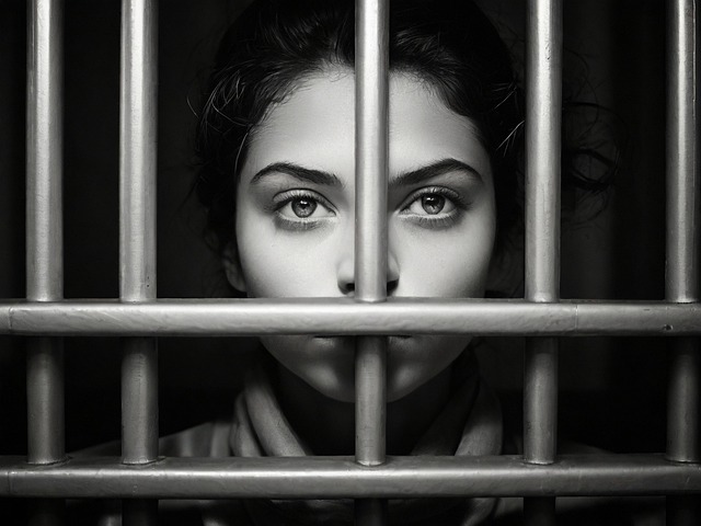 Free ai generated woman jail illustration