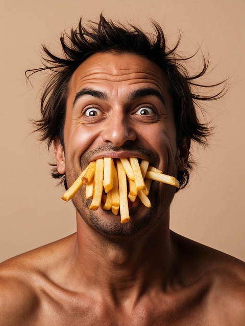 Download free HD stock image of Ai Generated Man Free ai generated man fries illustration