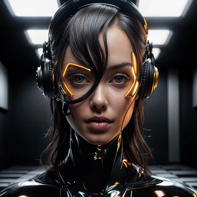 Free ai generated robot cyborg illustration