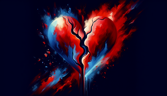 Free ai generated heart heartbreak illustration