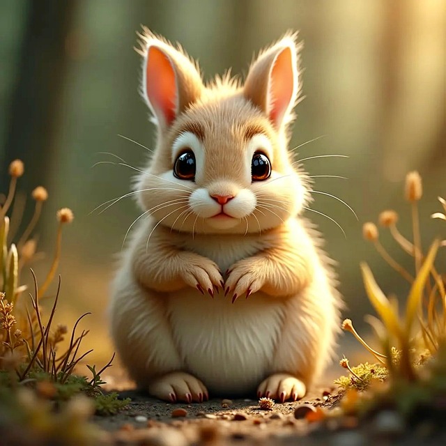 Free ai generated bunny rabbit illustration