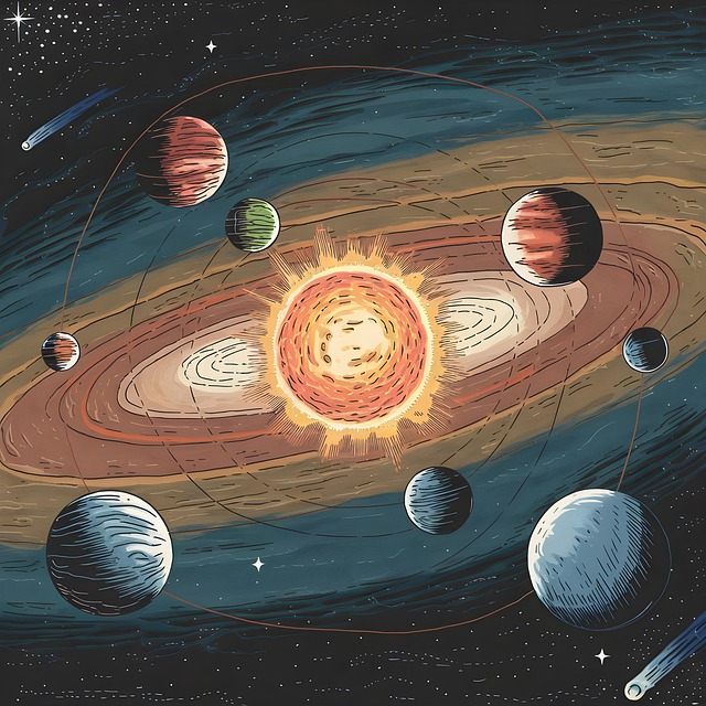 Free ai generated solar system sun illustration