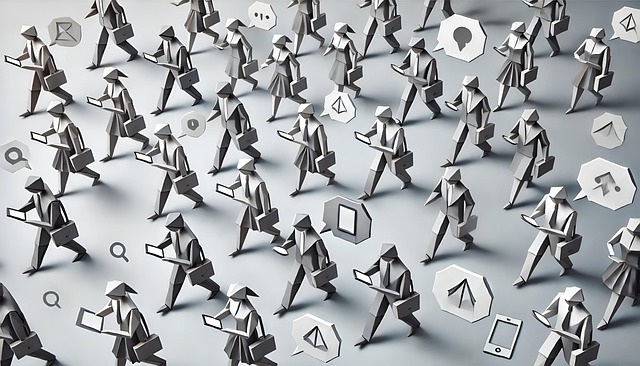 Free ai generated origami paper art illustration