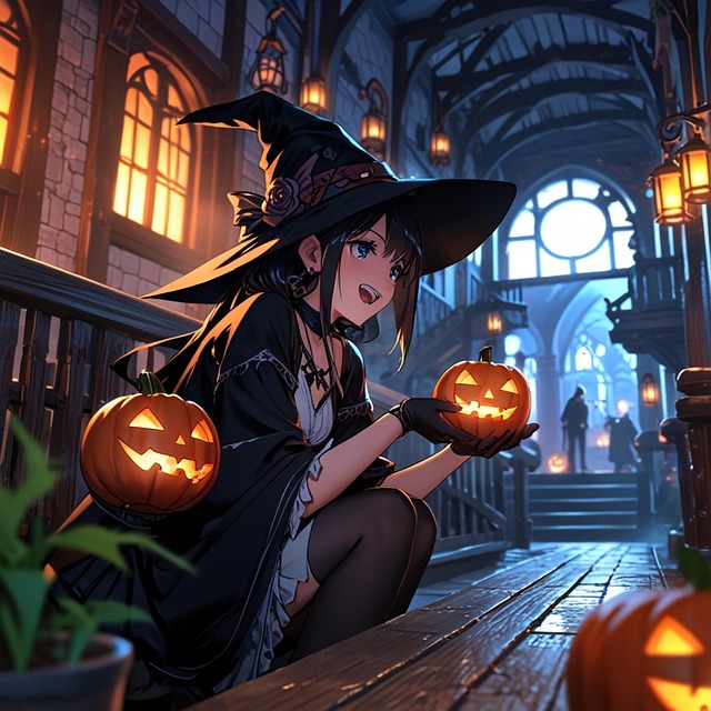 Free ai generated woman witch illustration