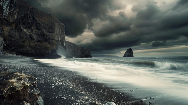 Free ai generated waves storm illustration