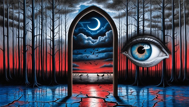 Free ai generated gate moon illustration