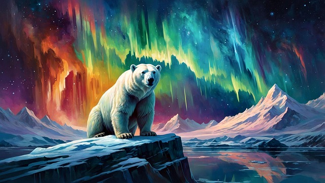 Free ai generated icebear bear illustration