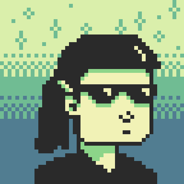 Free lo-fi woman pixel art illustration