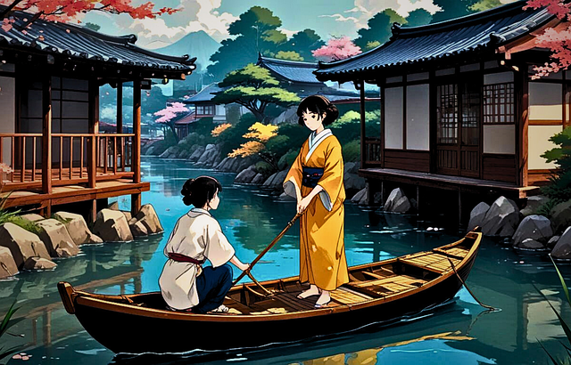Anime, Mädchen, Frau, Stadt, Mango, Ruhe