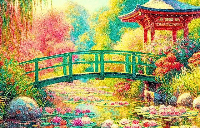 Free Pointillism Nature illustration and picture