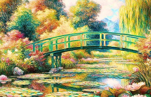 Free Pointillism Nature illustration and picture