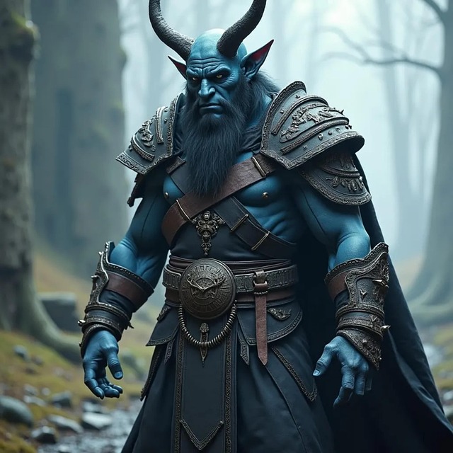 Free ai generated orc warrior illustration