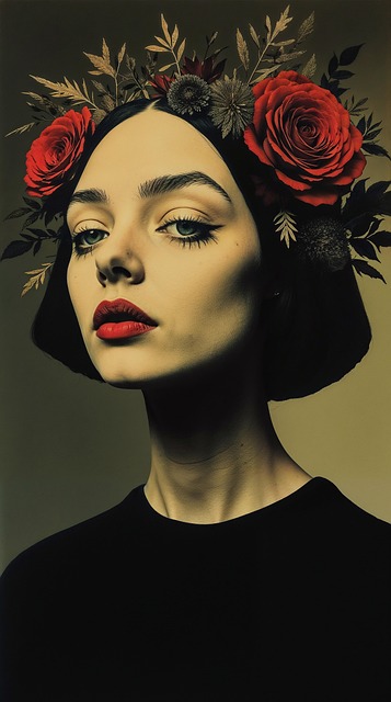 Free ai generated woman bohemian illustration