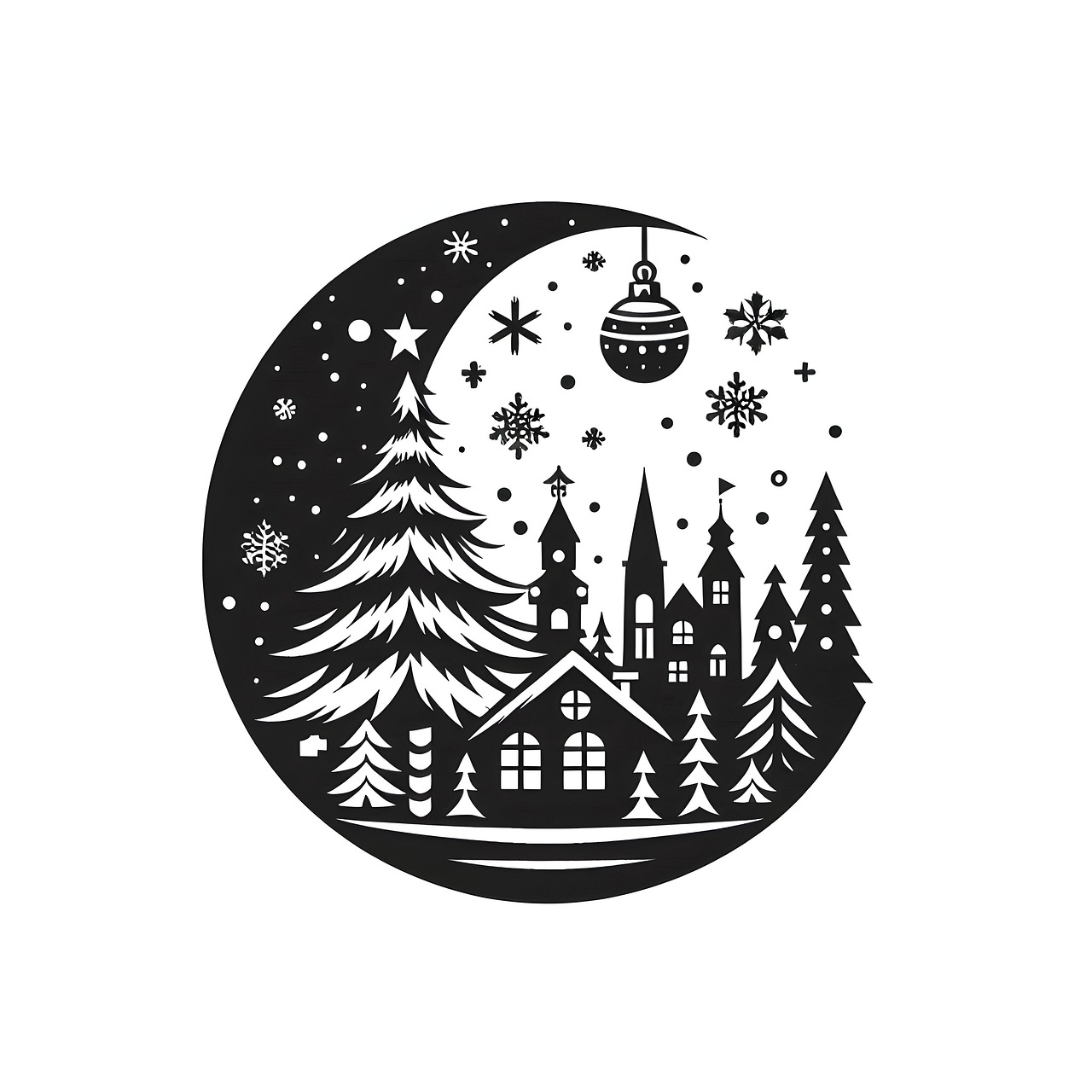 Download free HD stock image of Ai Generated Christmas Free ai generated christmas holiday illustration