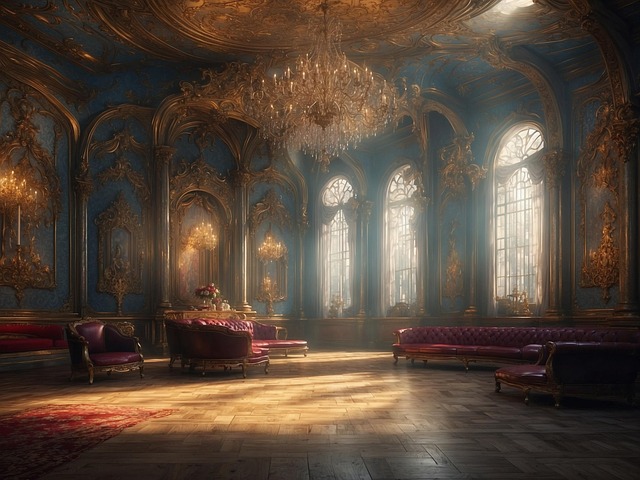 Download free HD stock image of Ai Generated Baroque Free ai generated baroque interior illustration