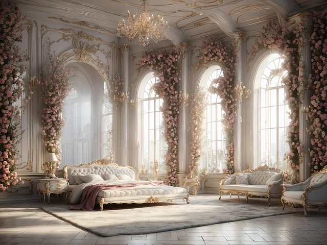 Download free HD stock image of Ai Generated Bedroom Free ai generated bedroom cathedral illustration