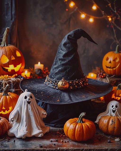 Free ai generated halloween witch's hut illustration
