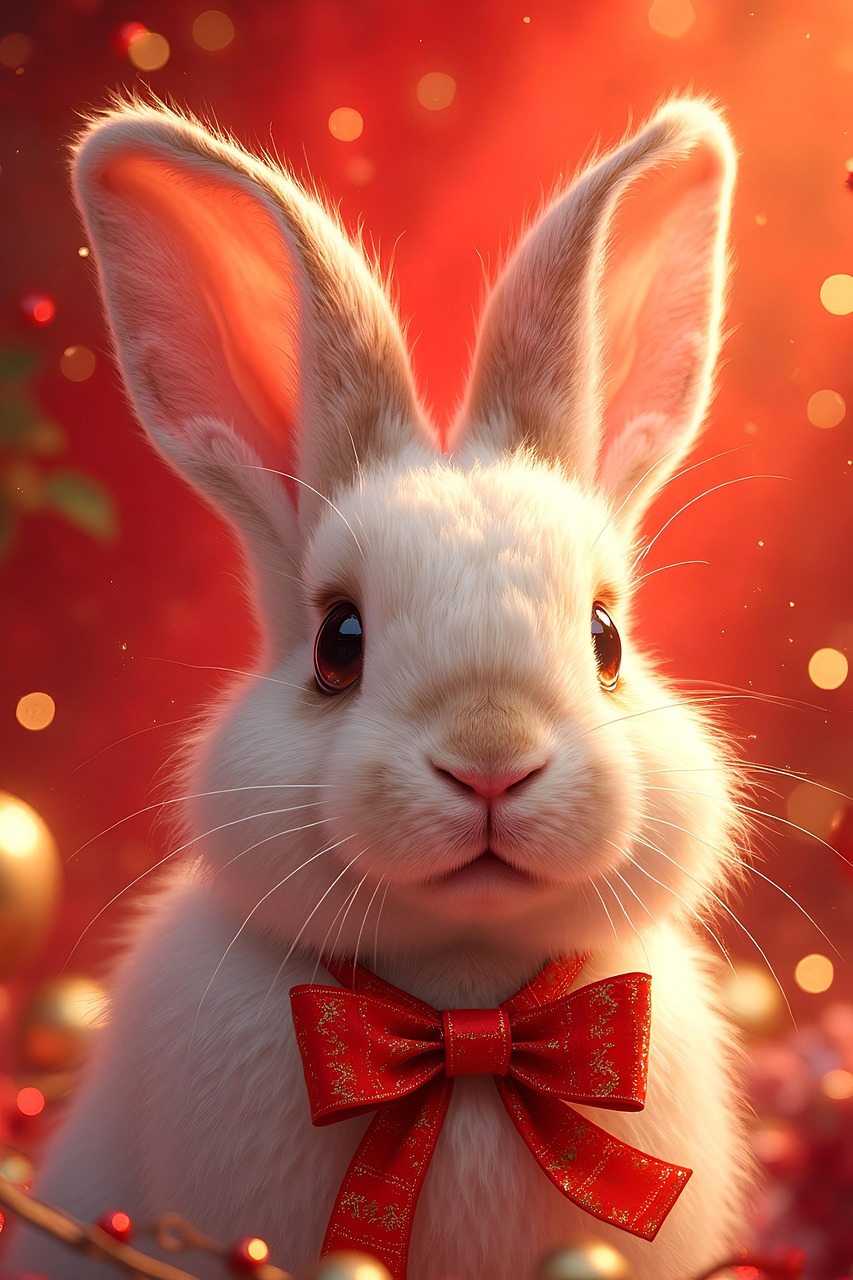 Download Rabbit, Christmas, Rabbit Family Christmas. RoyaltyFree Stock
