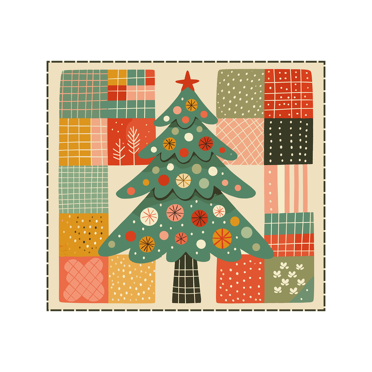 Ai Genereret, Jul, Ferie, Patchwork
