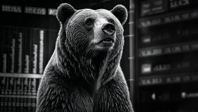 Free ai generated stock market bear illustration