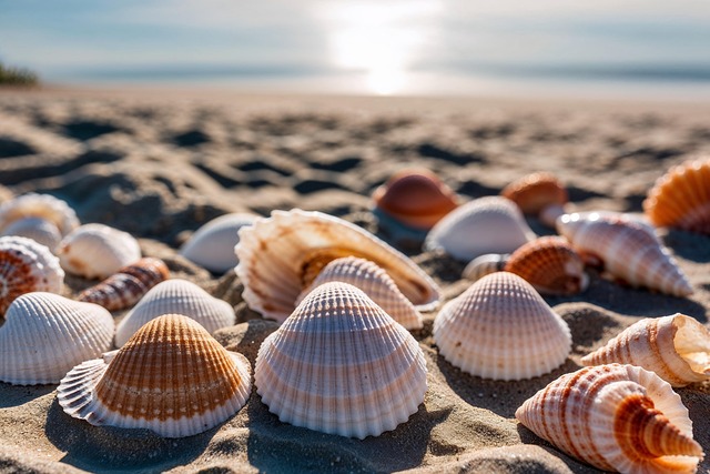 Free ai generated shellfish beach illustration