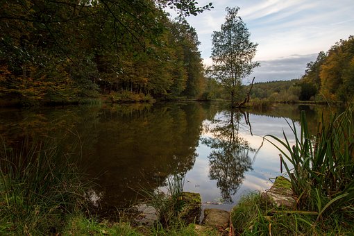 Natură, Peisaj, Lac, Apă, Nori