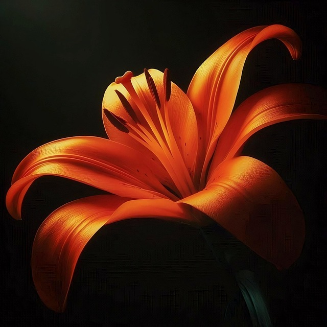 Free ai generated lily flower illustration