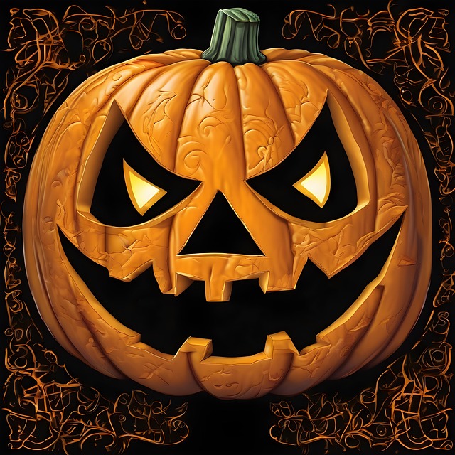 Free ai generated jack-o-lantern pumpkin illustration