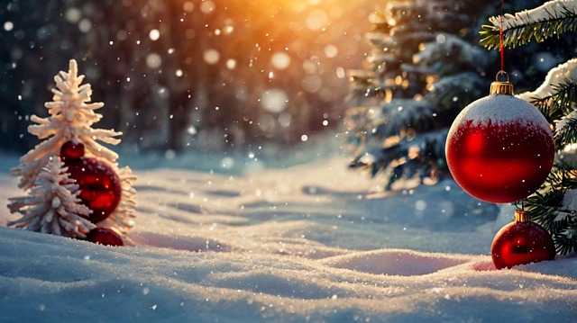 Free ai generated snow christmas illustration