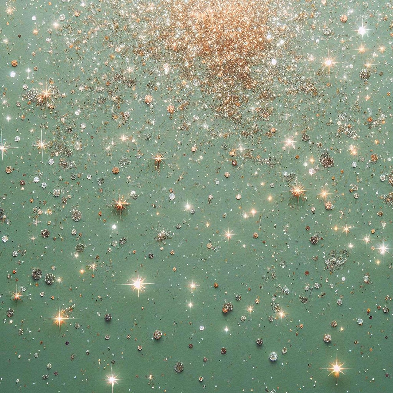 Free aesthetic glitter cover illustration
