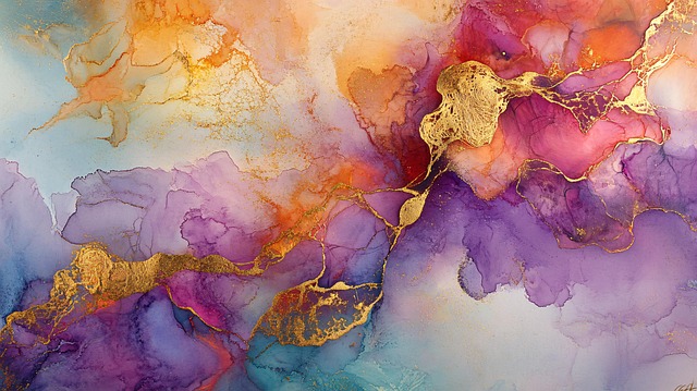 Free abstract fluid ink illustration