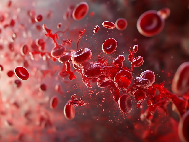 Free ai generated blood cells illustration