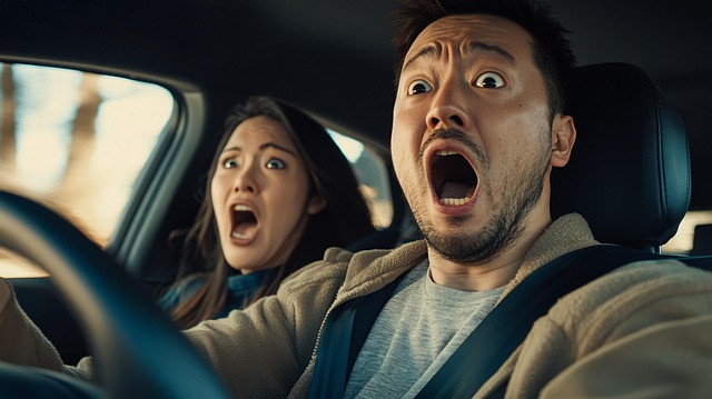 Free ai generated couple driving illustration