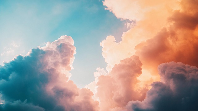 Free clouds sky abstract illustration