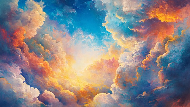Free clouds sky abstract illustration