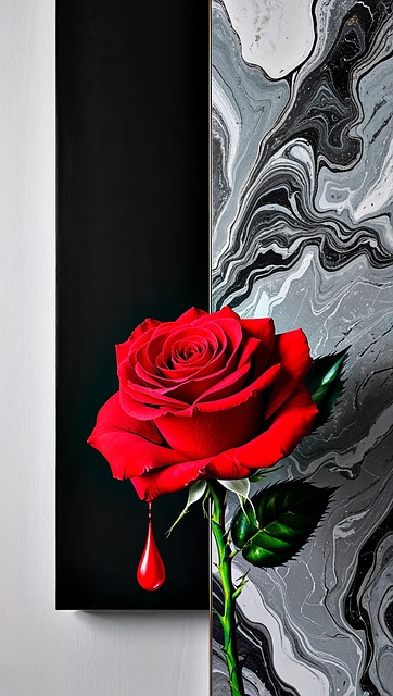 Free ai generated rose blossom illustration