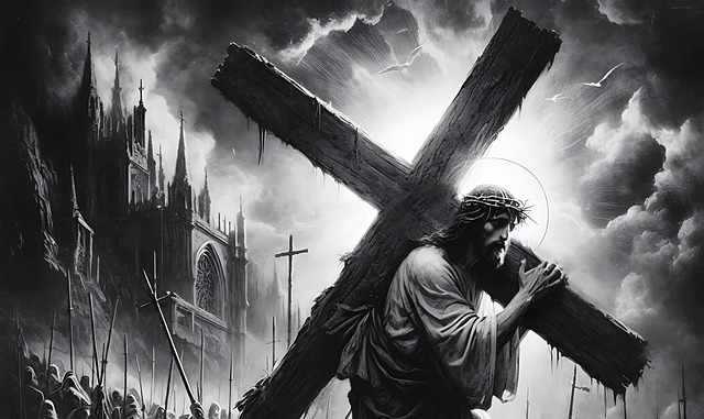 Free ai generated jesus cross illustration