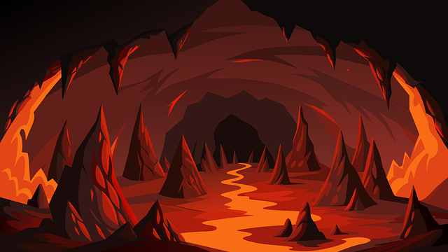 Free ai generated cavern cave vector