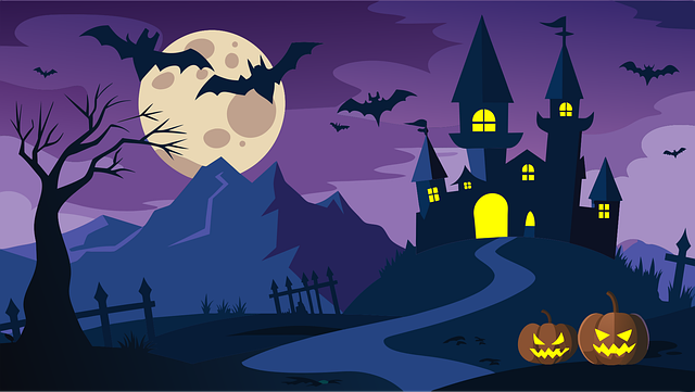 Free ai generated haunted beautiful wallpaper vector