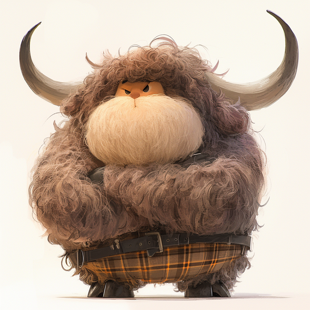 Free ai generated cow cartoon illustration