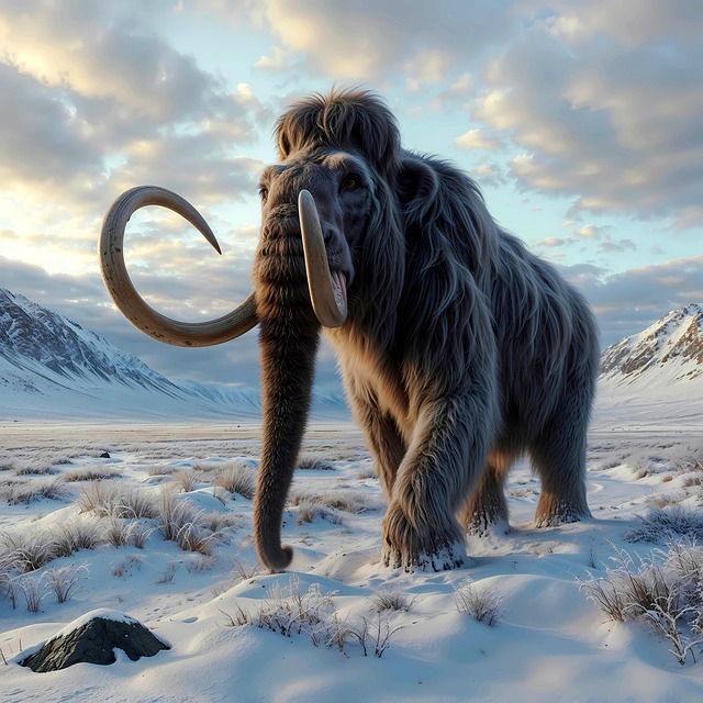 Free mammoth woolly mammoth elephant illustration
