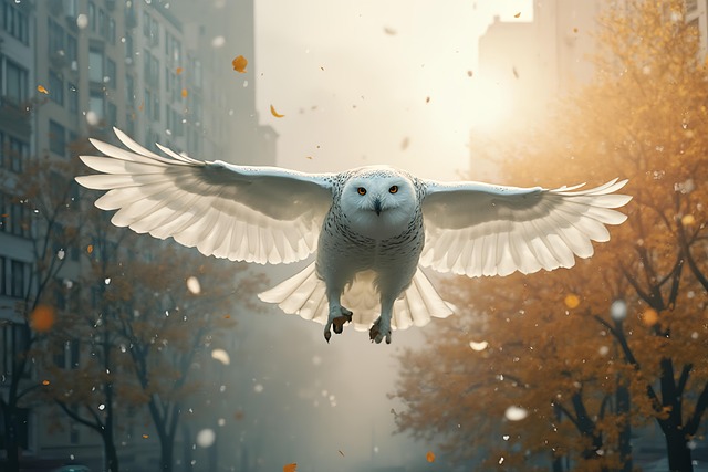 Free ai generated owl wildlife illustration
