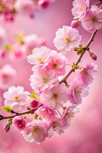 Free ai generated cherry blossom blossom illustration