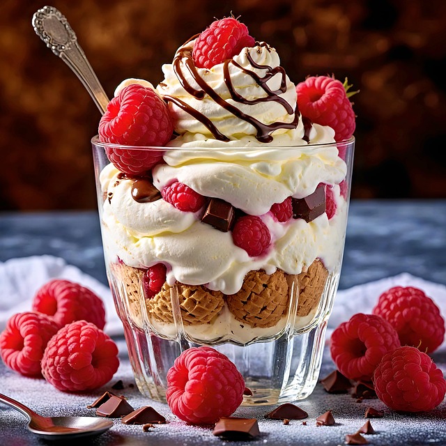 Ai Generado, Postre, Helado, Chocolate
