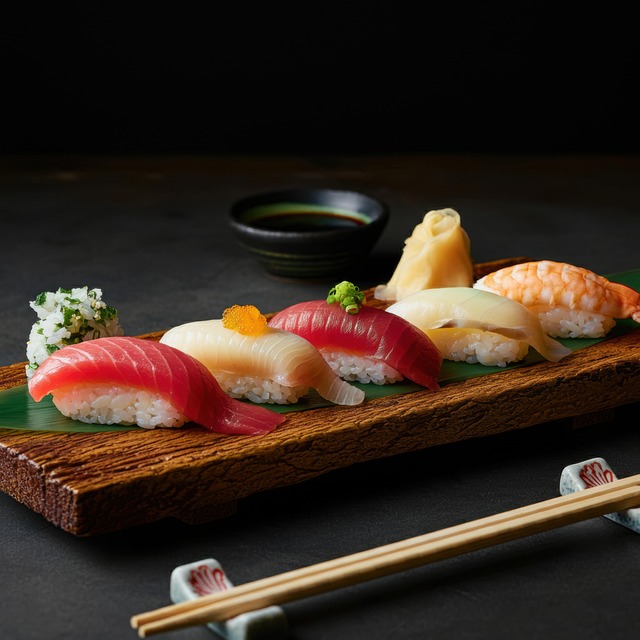 Free ai generated sushi food illustration