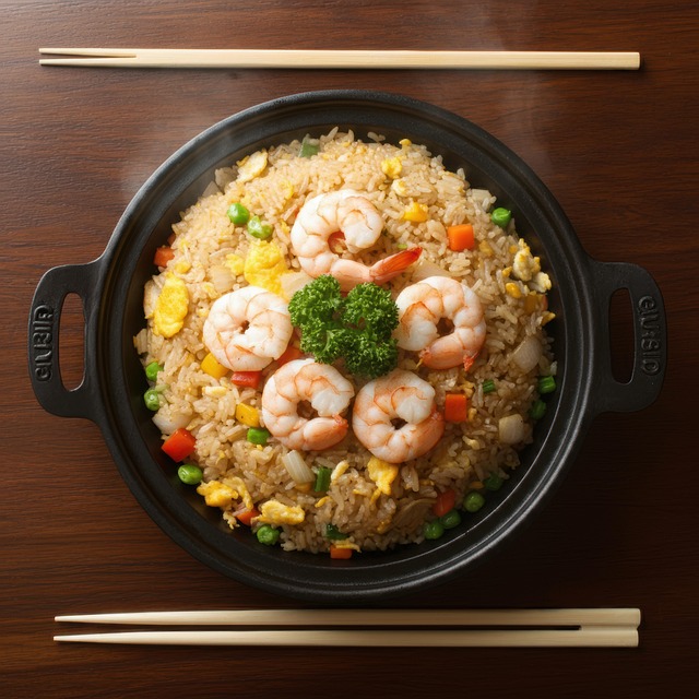 Free ai generated fried rice food illustration