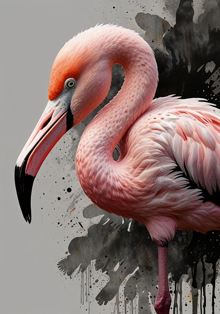 Free Flamingo Bird illustration and picture