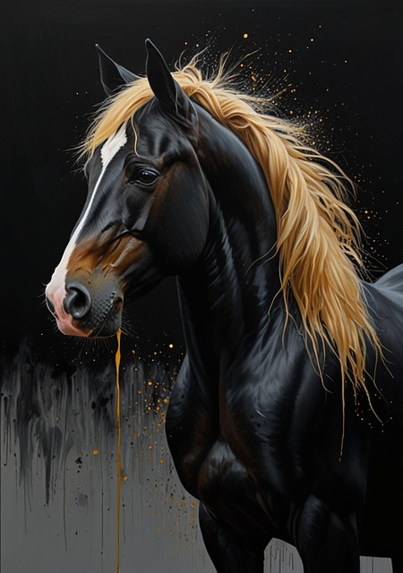 Free Horse Black illustration and picture